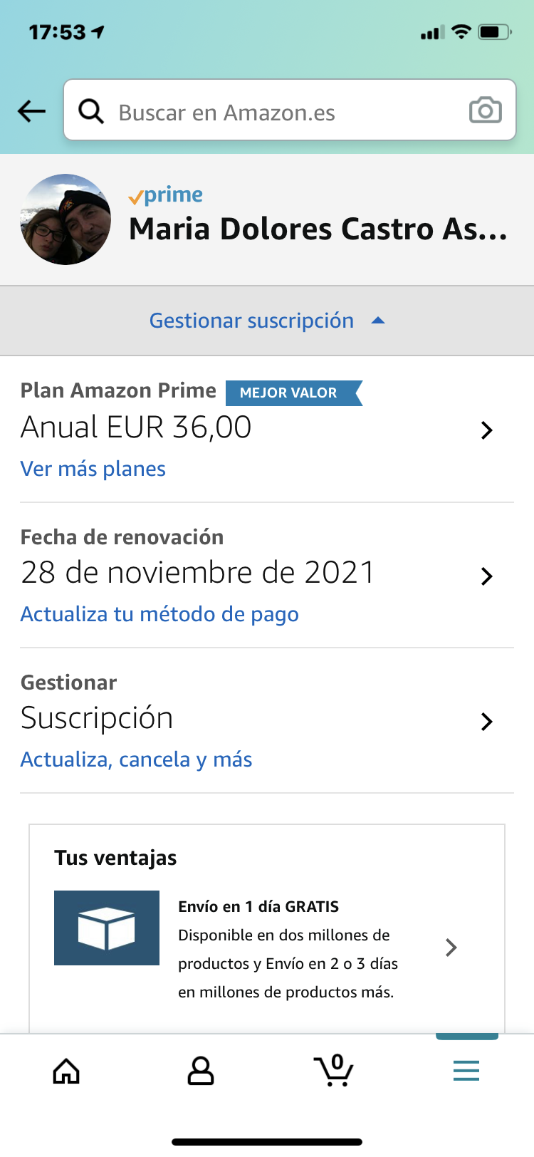 Costo anual amazon prime online