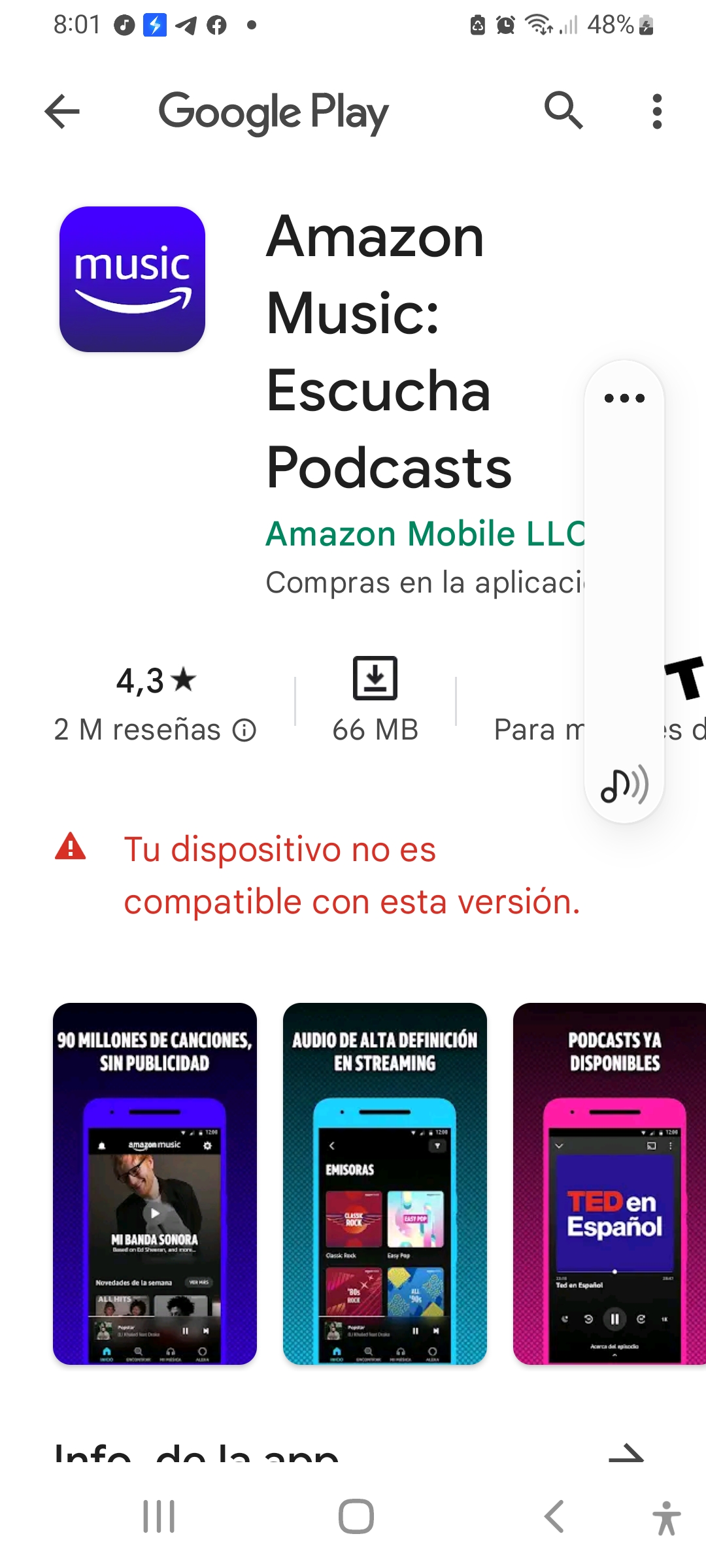 Amazon music sales dispositivos