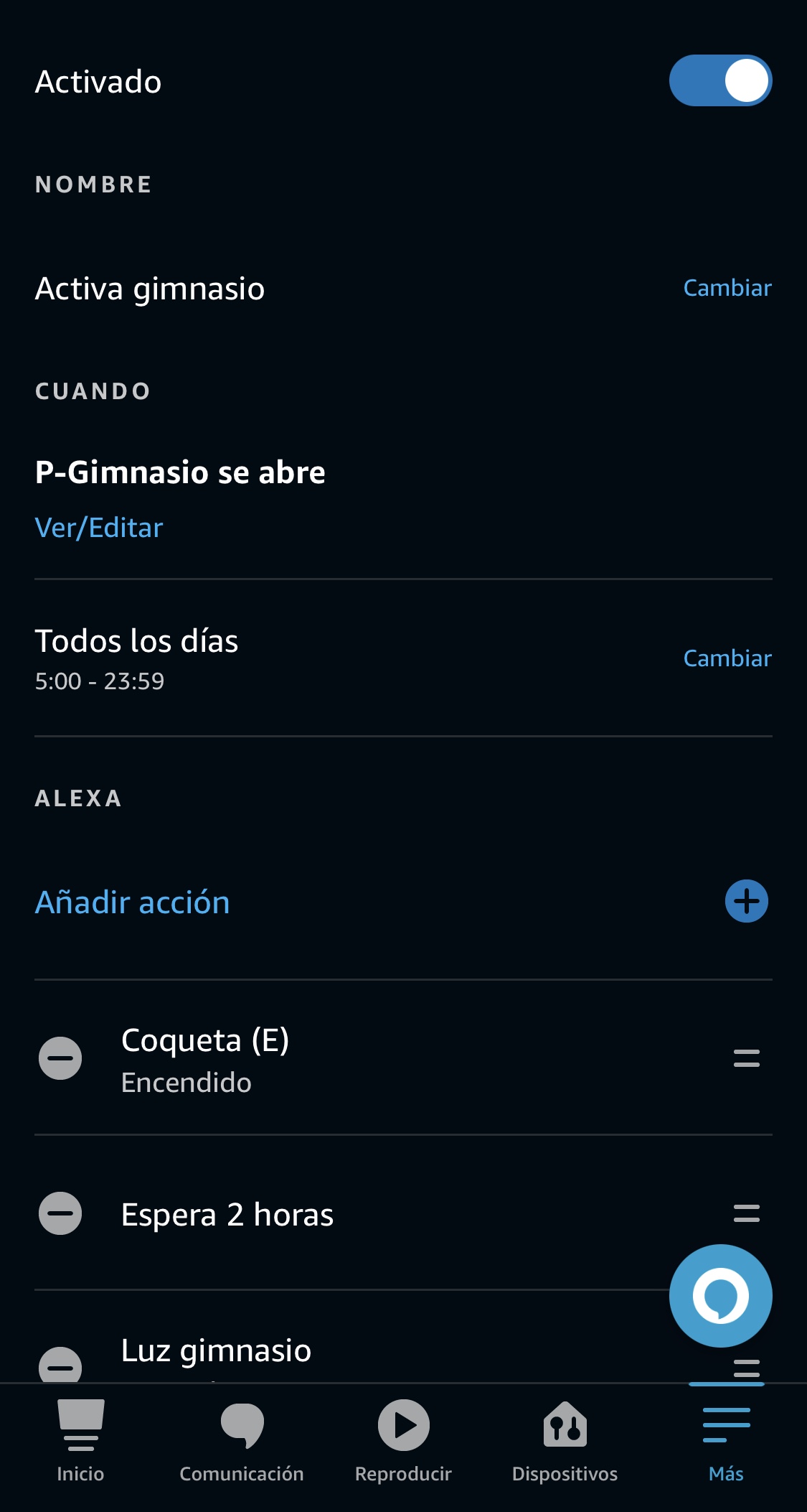 Alexa no ejecuta rutinas con sensores aqara